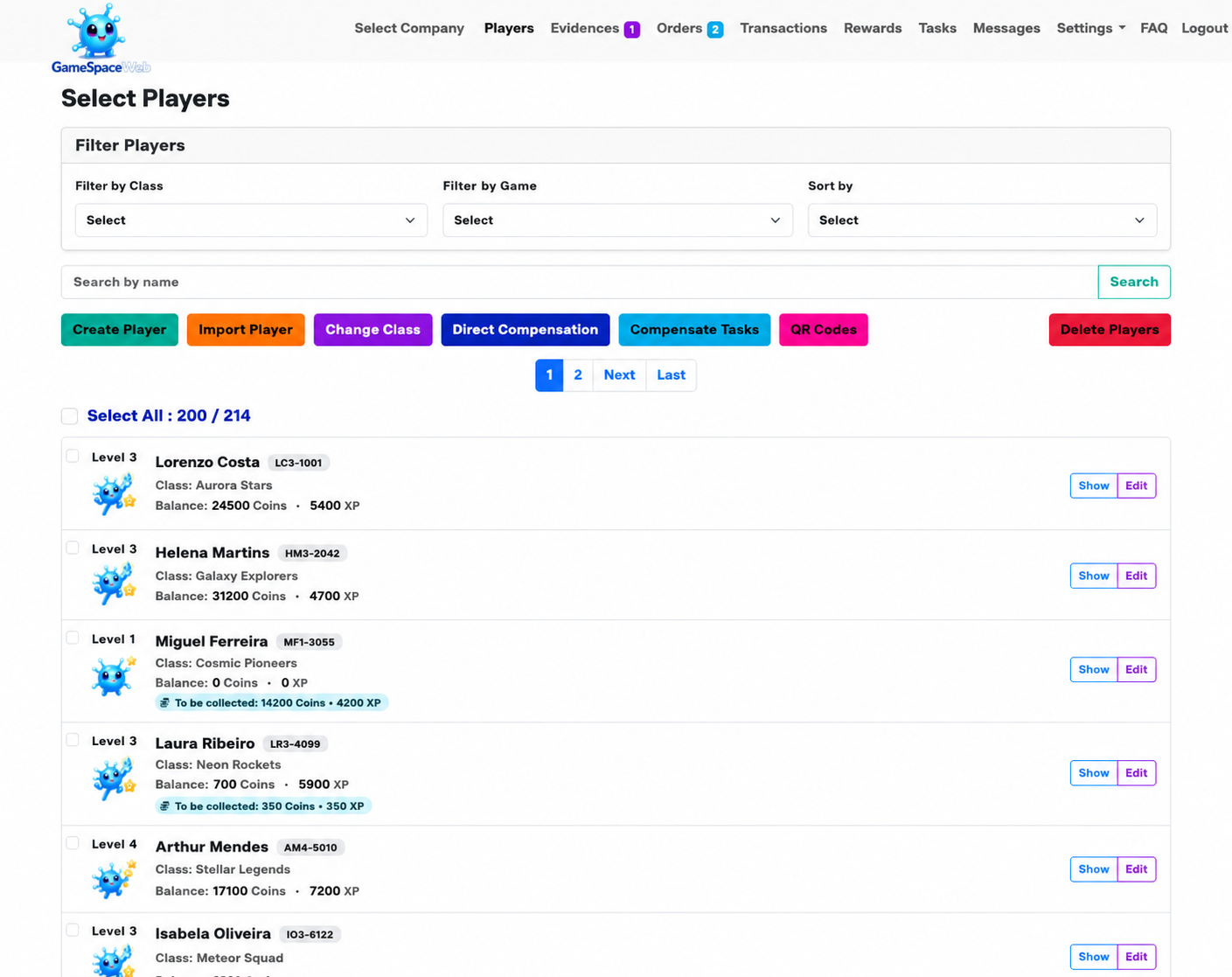 School dashboard
